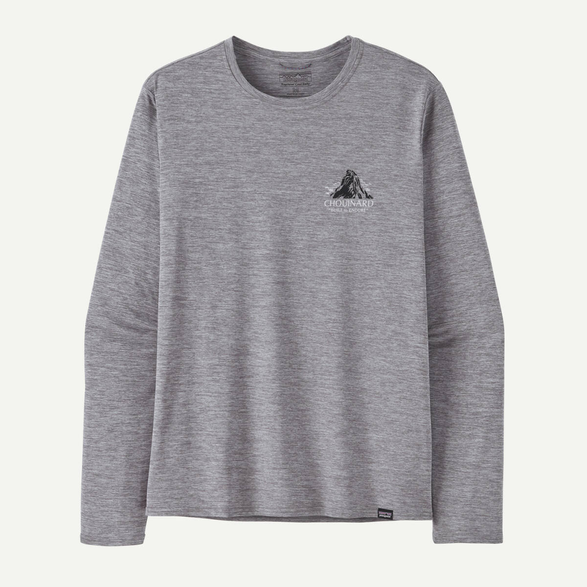 * новый продукт * patagonia Patagonia длинный рукав колпак Lee n прохладный tei Lee графика ChouinardCrest FeatherGrey M размер 