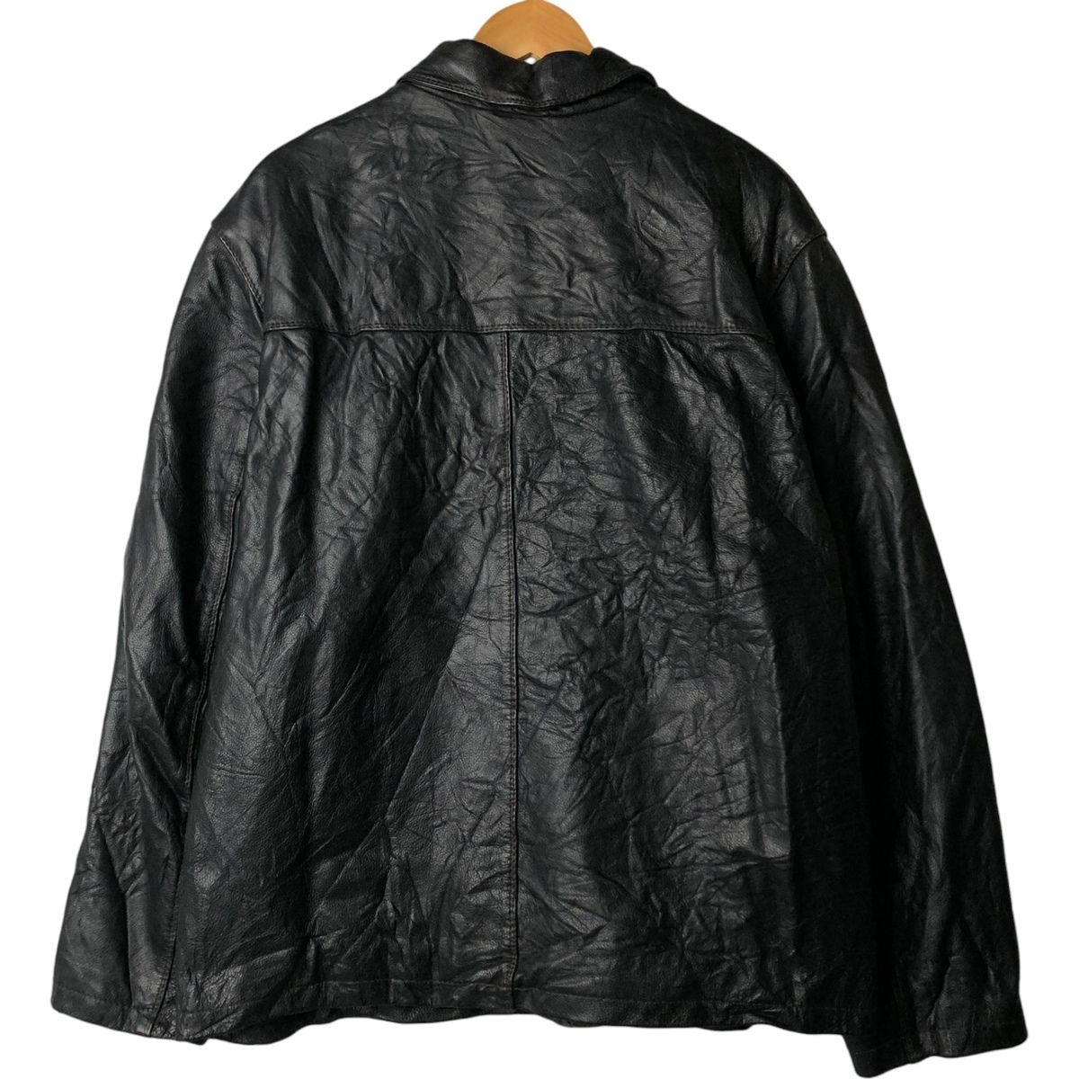 古着 90年代 コロンビア Columbia スイングトップタイプ 中綿入り レザーブルゾン メンズXXL相当 ヴィンテージ /eaa578906_画像2