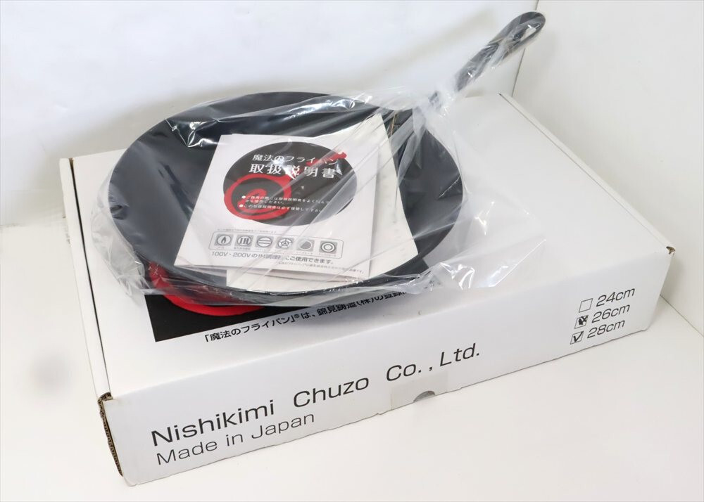 【未使用】魔法のフライパン 28cm 錦見(jiàn)鋳造株式會(huì)社 Made In Japan A5296
