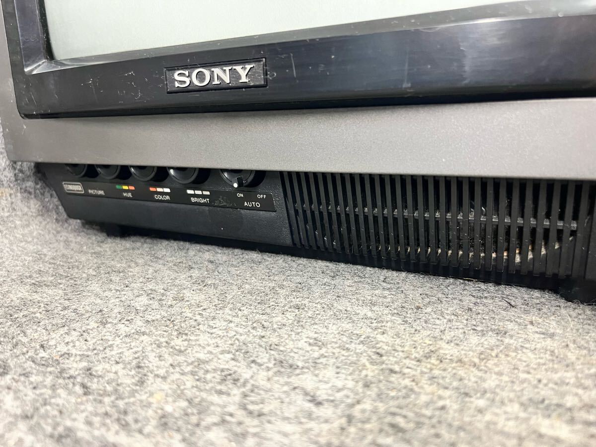 ソニー SONY トリニトロン ブラウン管テレビ KV-1375 カラーテレビ TRINITRON CITATION 昭和レトロビンテージ 1977年制 ジャンク