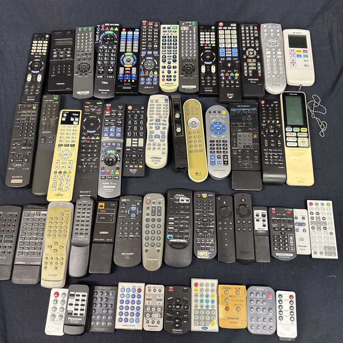 ◆中古 リモコン 大量まとめ売り 約50點(diǎn) テレビ ビデオ 映像機(jī)器 オーディオ エアコン SONY SHARP TOSHIBA Panasonic ジャンク 269-98