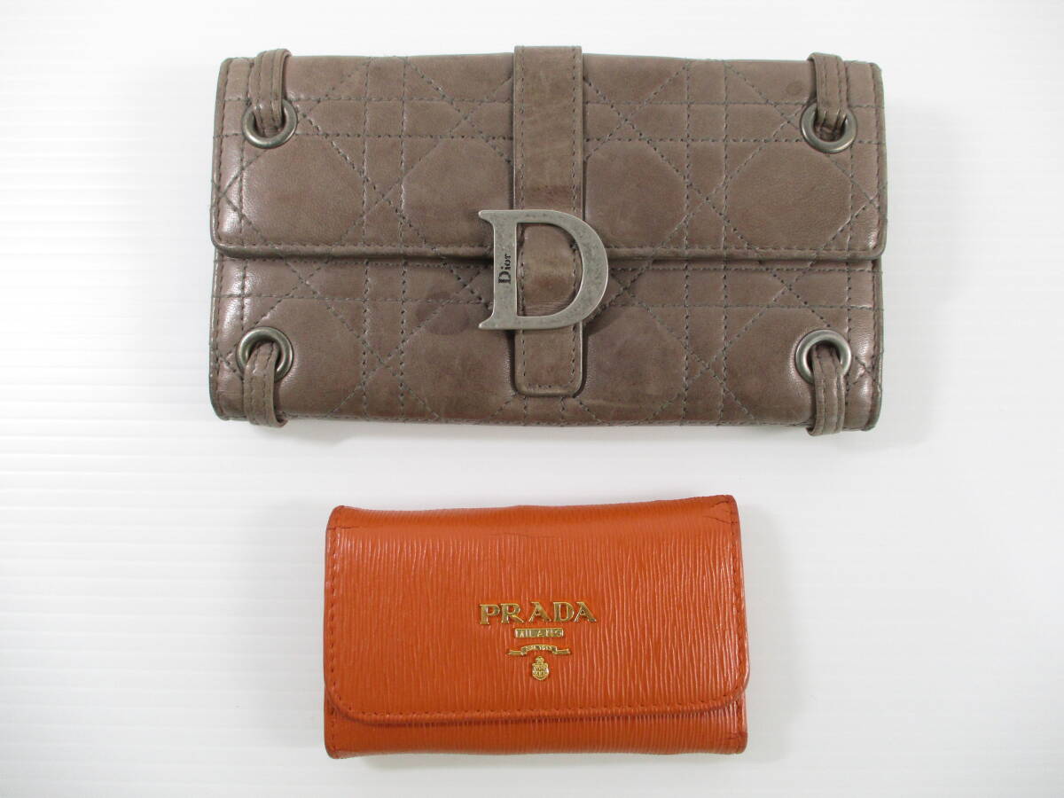 2509XX006【1円～】ChristianDior クリスチャンディオール キルティング 財(cái)布/GUCCI/FENDI/COACH等 財(cái)布大量おまとめ