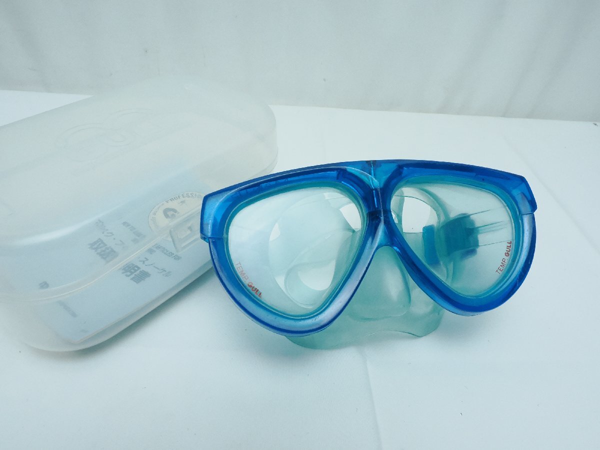 GULL ガル MANTIS マンティス マスク カラー:ブルー/元箱クリアケース付 取扱説明書付 ダイビング用品 [3F18-64642]_画像1