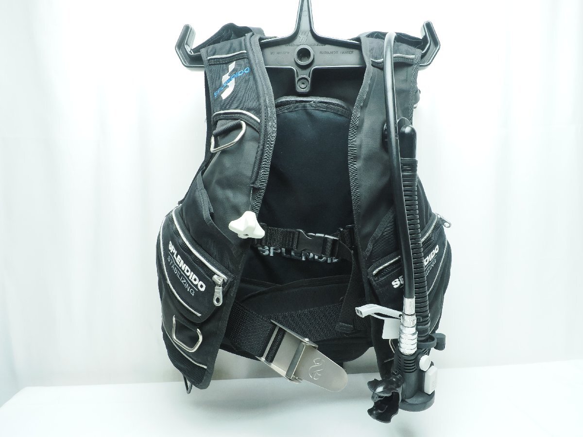 SPLENDIDO STABILIZING AIR-2付 BCジャケット 専用中圧ホース付 サイズ:XS ランク:A スキューバダイビング用品 [3F-64812]_画像1