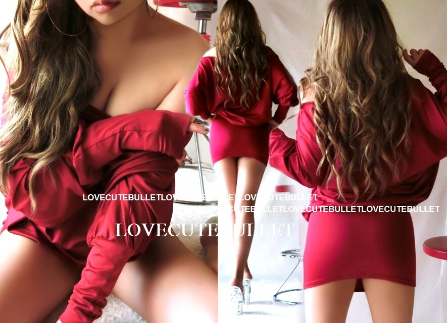 ふんわりドルマン裾ピタ密著美尻フィットsexy美腳ミニワンピ(ワインレッド)
