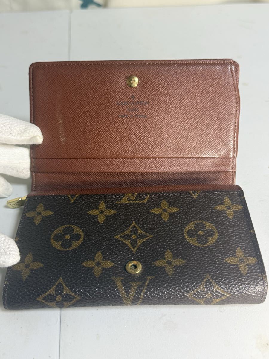 LOUIS VUITTON ルイヴィトン モノグラム ポルトフォイユトレゾール 二つ折り