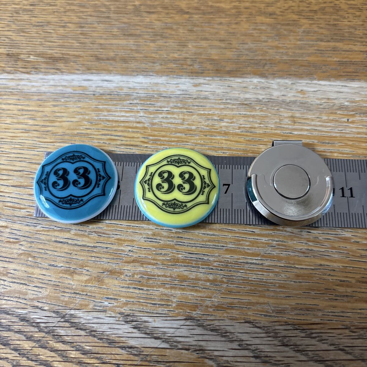 激レア品　東京ディズニーランド　クラブ33 九谷焼　ゴルフ　クリップマーカー　　未使用品　送料込_画像7