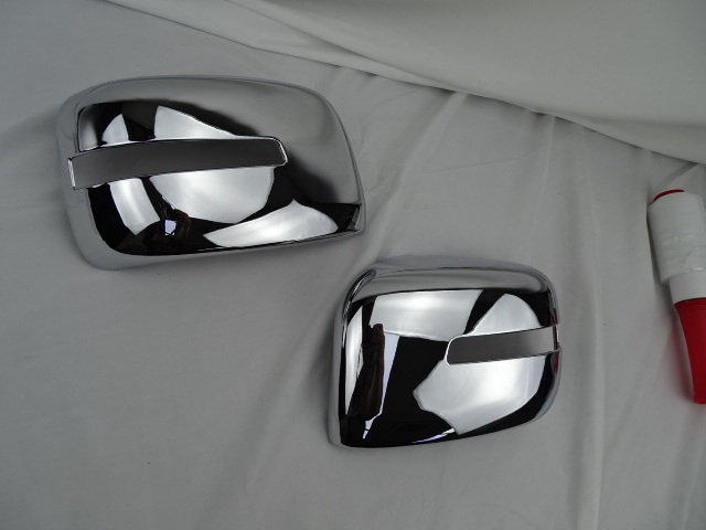 スズキ エブリィワゴン　DA１７W 専用設(shè)計(jì) ドアミラーウィンカー付き ミラーカバー 左右 鏡面メッキ　高級(jí)感アップ 貼り付けかんたん裝著！