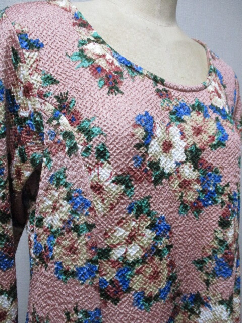 Cutie Blonde 渋ピンクに花柄★フレアーワンピース_画像6