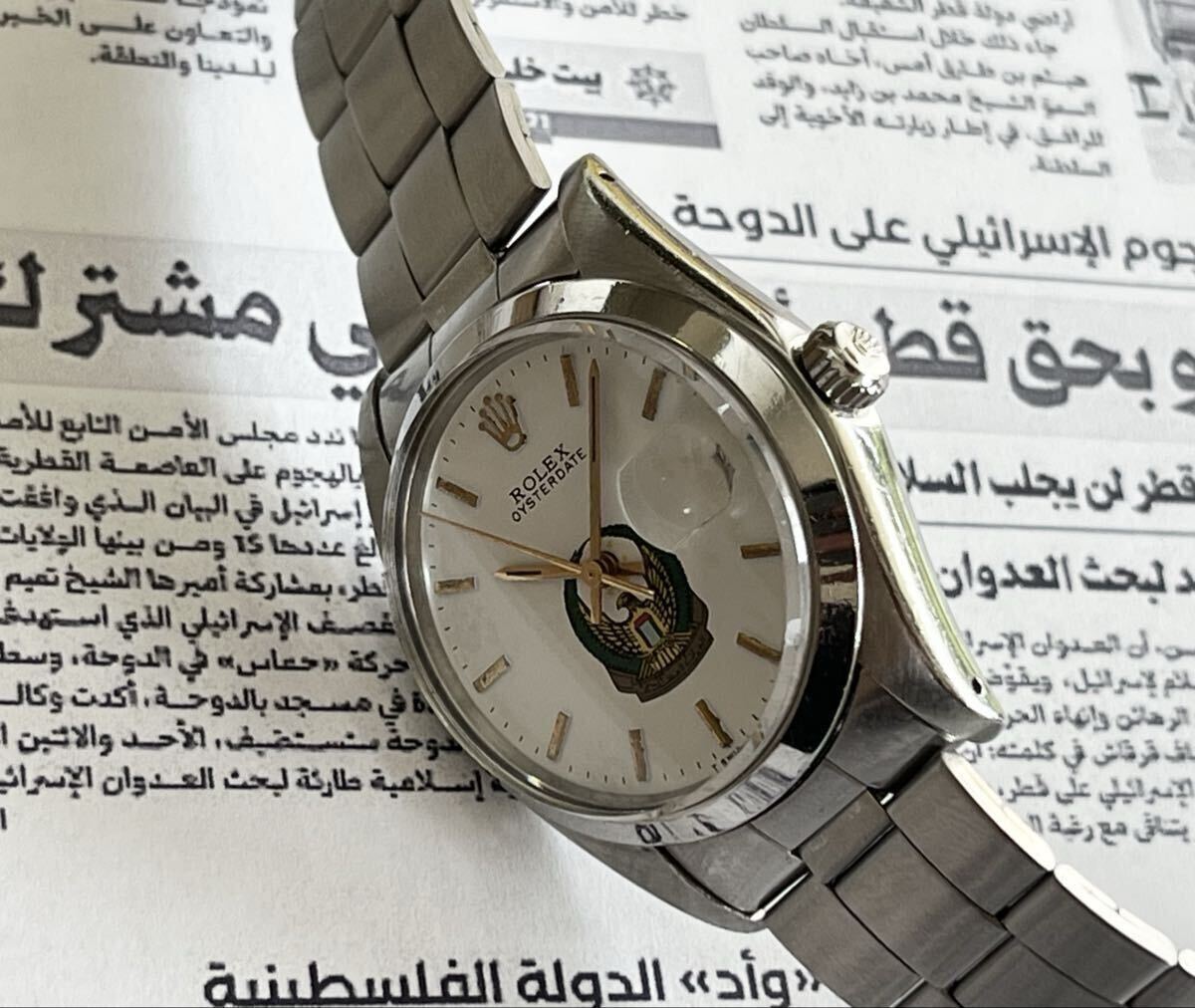 ROLEX ロレックス オイスターデイト UAE アブダビ警察 6694 イーグル紋章モデル Cal.1225 Crest Eagle 中東/アラブ軍用 Vintage 