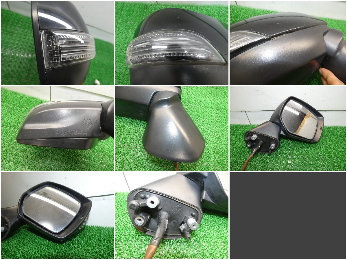 B3390 ア D スバル インプレッサ G4 GJ7 前期 純正 ドアミラー サイドミラー MITSUBA VC02-130 黒 ブラック 32J 9P 9ピン 右 運転席 GJ