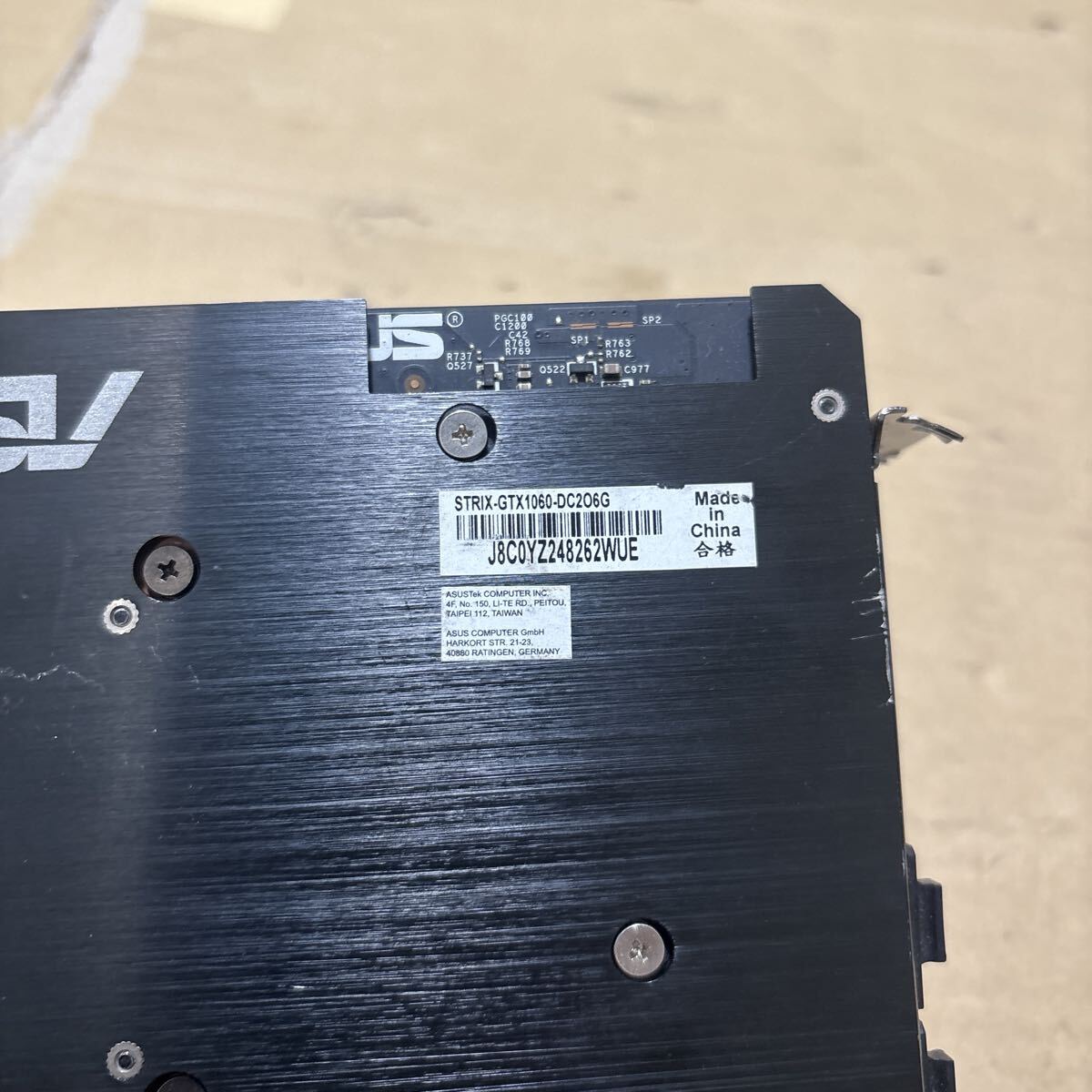 ASUS STRIX-GTX1060-DC206GB グラフィックボード