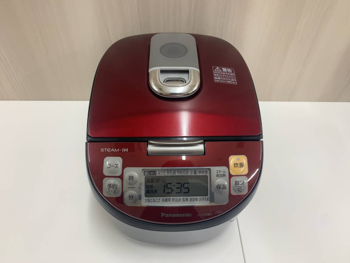 【美品】Panasonic パナソニック スチーム IH ジャー 炊飯器 SR-SY105J STEAM-IH 生活家電 ダイヤモンド 大火力竈釜 F250930_画像2