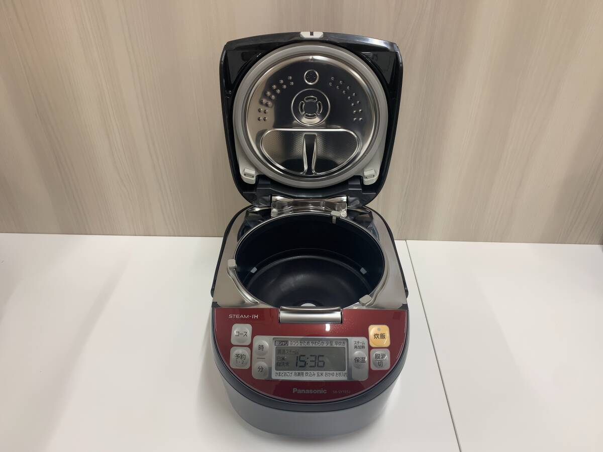【美品】Panasonic パナソニック スチーム IH ジャー 炊飯器 SR-SY105J STEAM-IH 生活家電 ダイヤモンド 大火力竈釜 F250930_画像7