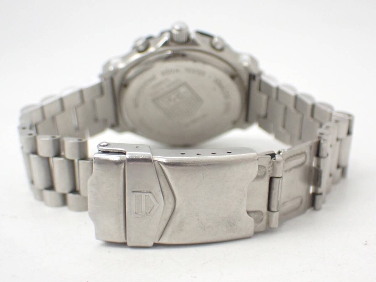 稼働品 1円~☆TAG HEUER タグホイヤー QZ メンズ腕時計 フォーミュラ1 CA1211-RO 黒文字盤 デイト クロノグラフ/E0504-51700.9/29_画像3