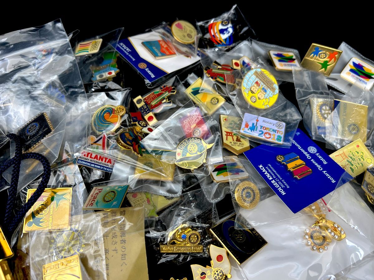 ★【大量まとめ】ロータリークラブ グッズまとめ　 ピンバッジ/カフス/腕時(shí)計(jì)/タイピン/グッズセット★