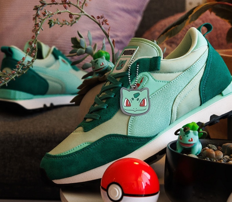 プーマ 24cm ライダー FV バルバソー 定価14300円 グリーン フシギダネ RIDER FV BULBASAUR スニーカー ポケモン コラボ_画像1