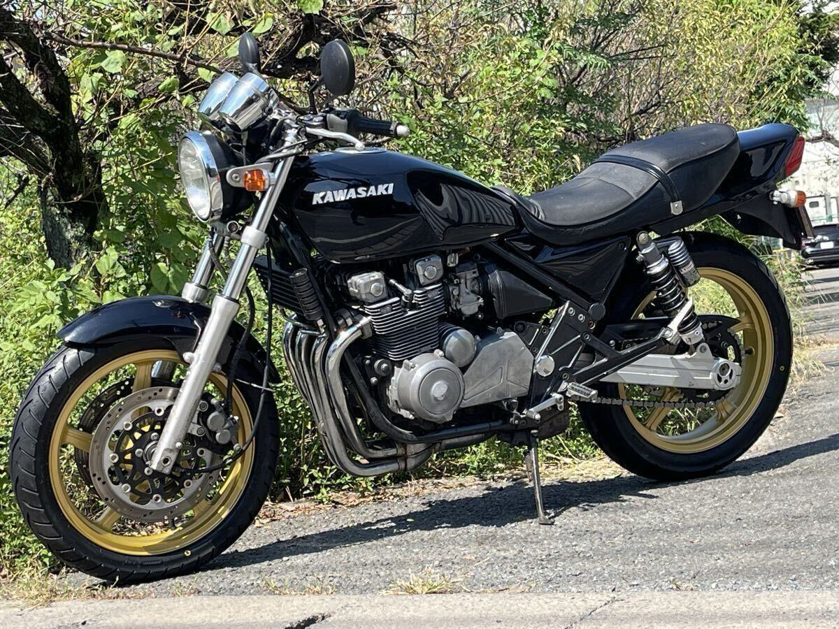 車検2年付　ゼファー400 ZR400C C4 実働 書類あり タイヤ前后新品 軽整備済 綺麗 カワサキ 絶版車 ゼファーχ 750 全國発送可能　zrx xjr