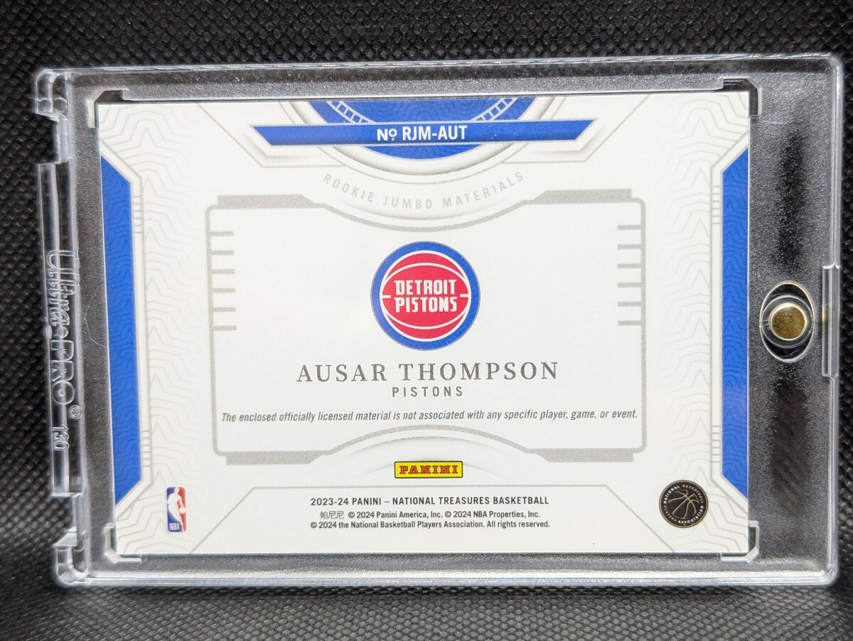【8シリ】希少 Ausar Thompson Rookie Jumbo Materials パッチ 2023 Panini National Treasures 5/8