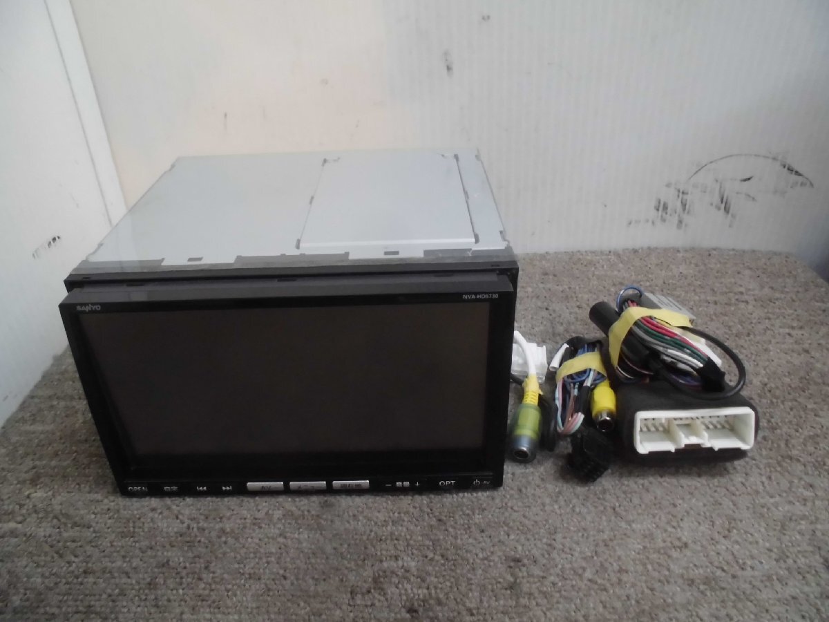 ☆ マツダ純正OP HDDナビ NVA-HD5730 7型 DVD再生 ワンセグ対応 SANYO製 C9Y2 V6 650 地図2007年 250904 ☆_画像8