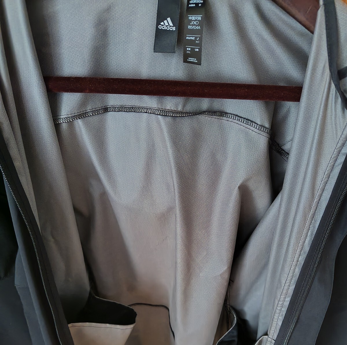 【美品】アディダス adidas テック 2レイヤージャケット FT6633 XO (2XL) Tech Two-Layer Jacket メンズ アウター ジャケット 黒 ブラック_画像6