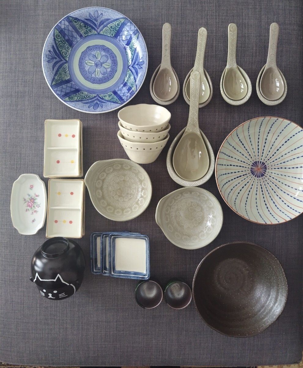 【中古/22種38個セット】食器 まとめ売り 洋食器 和食器 ガラス 陶器 福袋 匿名配送可_画像4