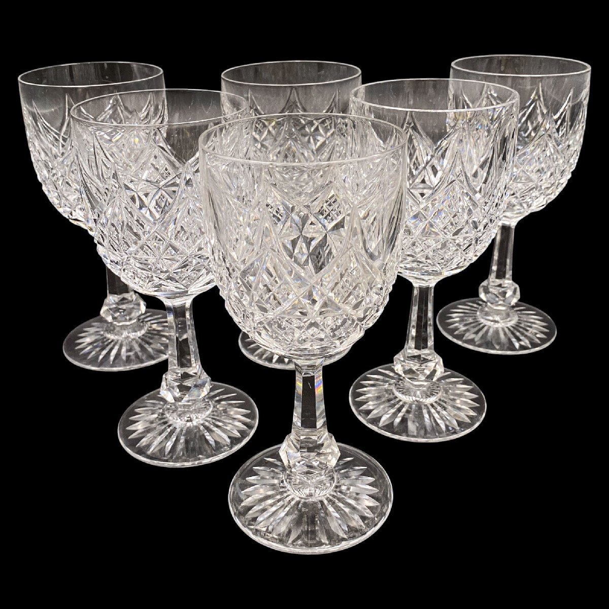 オールドバカラ Baccarat バカラ コルベール Colbert ウォーターグラス 17cm 計6點 ※同梱不可 07-4138295