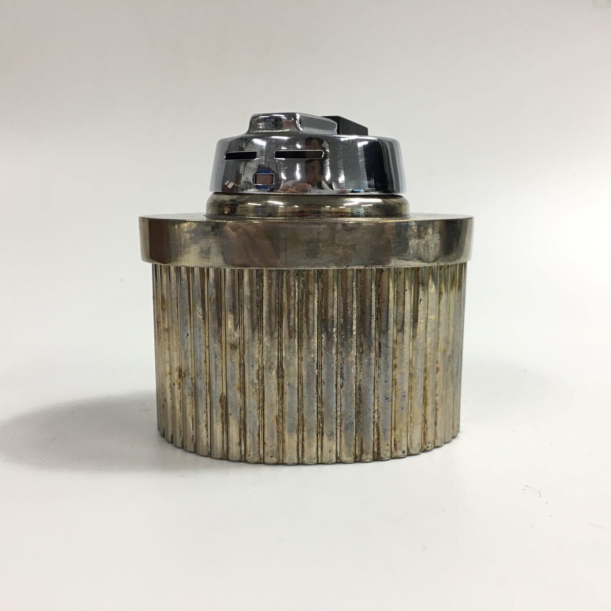 ★F08135/GUCCI グッチ/卓上ライター/テーブルライター/ケース付/火花OK