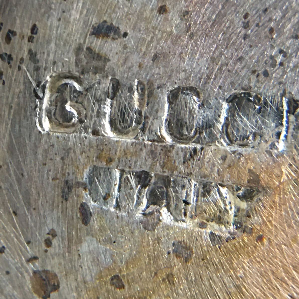 ★F08135/GUCCI グッチ/卓上ライター/テーブルライター/ケース付/火花OK