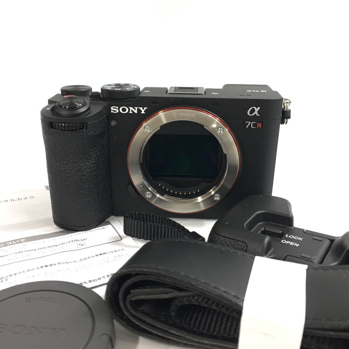 ★岡08130【美品】SONY ソニー/デジタル一眼ミラーレスカメラ/α7CR/ILCE-7CR/ブラック/本體のみ/シャッターOK/000467A