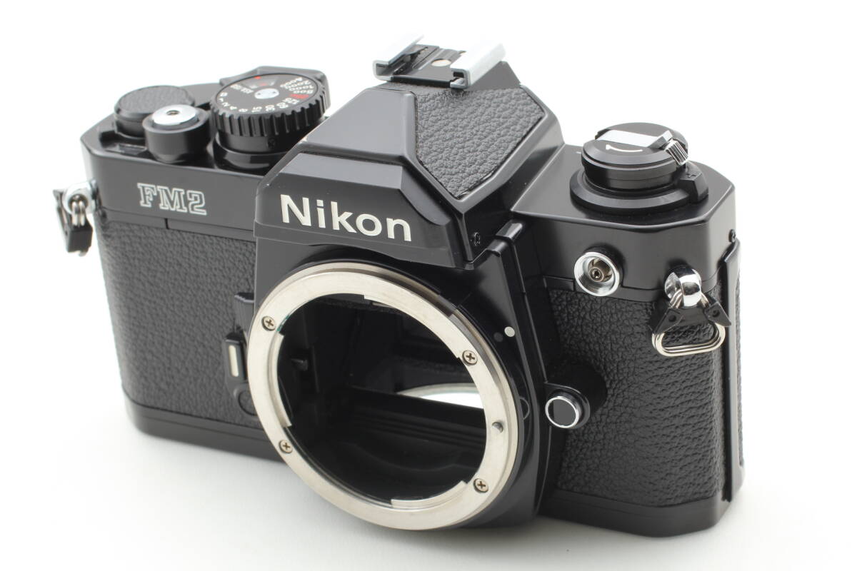 Nikon New FM2 black ニコン　后期モデル　S/N N 8704422 レア　フィルムカメラ　ボデ?！幼鞔_認(rèn)済み　ストラップ キャップ　付き