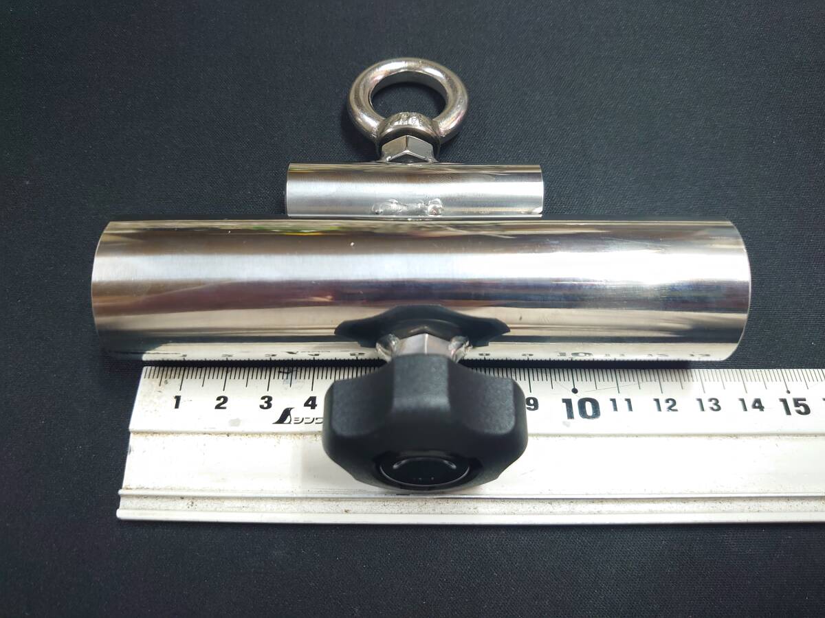 ステンレス パラソル立て ミニ ピトン15φまで ＃イシダイ クエ グレ チヌ ヘラブナ 磯 がまかつ 遠投カゴ カゴ釣り 筏 イカダ 桟橋 釣堀_画像2