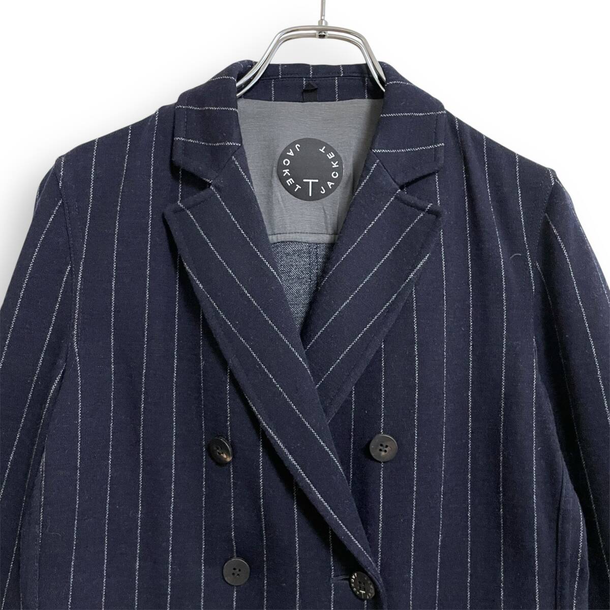 T-JACKET イタリア製 ティージャケット ウール セットアップ ネイビー M_画像2