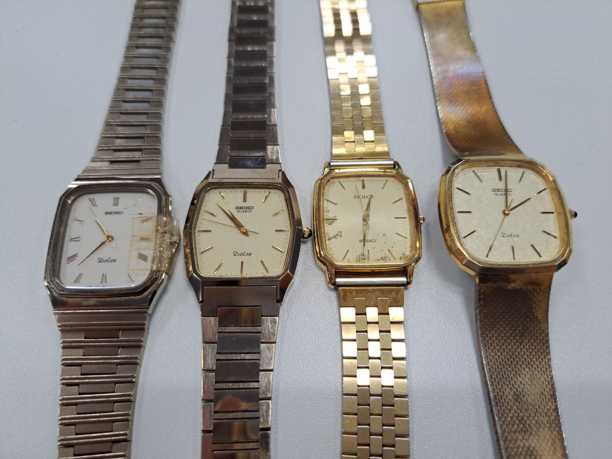 【11AP-13】ブランド腕時計 時計 SEIKO セイコー Dolce ドルチェ 6030-5480 6030-5200 など リューズ破損あり含む セット 現状品 ジャンク