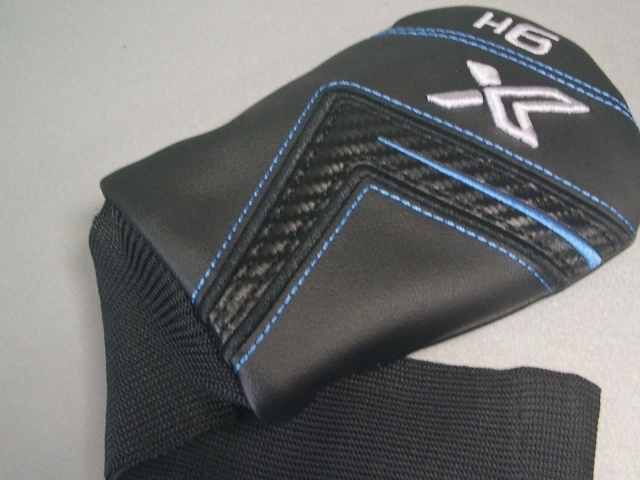 送料込み　未使用　ＸＸＩＯ　ゼクシオ　Ｘ　合皮素材　黒青グレー　Ｈ６　ＵＴ用　ヘッドカバー_画像4