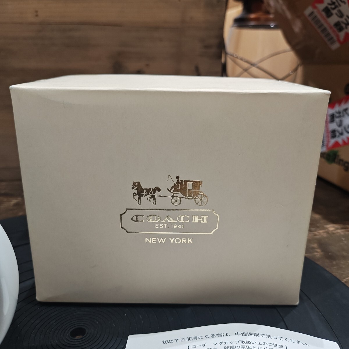 ９０５４　日本古風堂　コーチ COACH ゴールドシグネチャー マグカップ_画像6