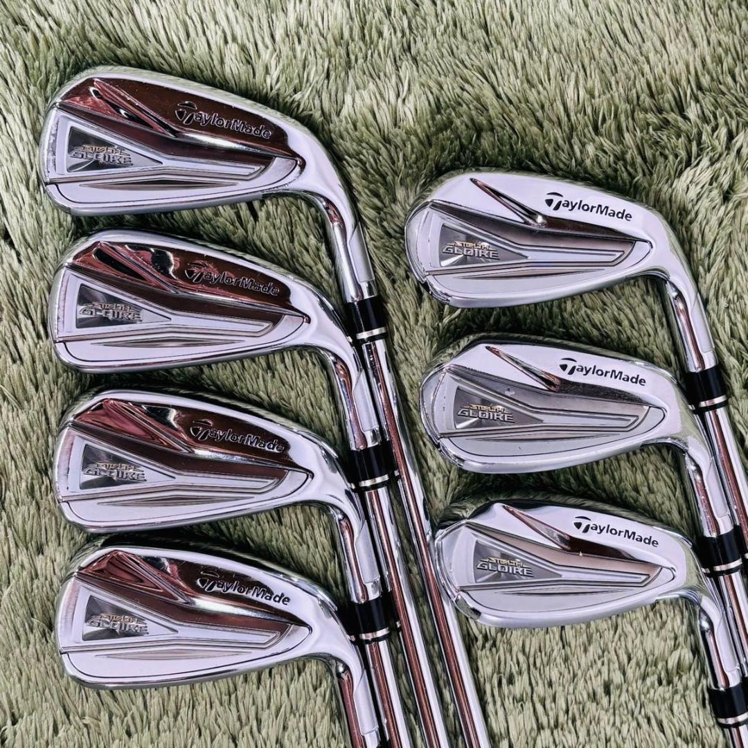 テーラーメイド ステルスグローレ アイアン7本セット メンズゴルフ 軽量スチールシャフト TaylorMade STEALTH GLOIRE 右利き 男性_画像2