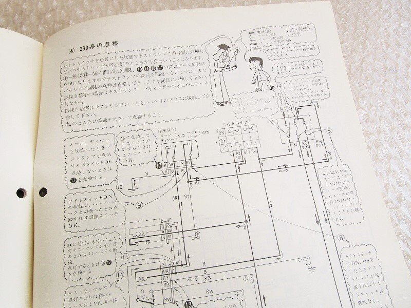 ニッサン★日産自動車 販売教育学校テキスト×5冊.昭和50年代★整備書NISSAN整備要領書.教育資料.当時物★中古品T-000193_画像7