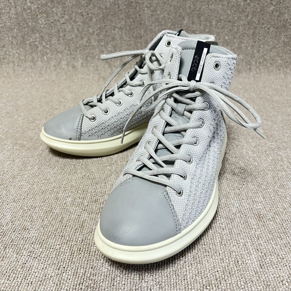 エコー ecco ハイカットスニーカー DANISH DESIGN 39