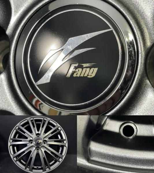 WEDS FANG TS10 15インチ5.5J+42 4H100 ハイパーガンメタ ネクセン WINGUARD ice2 185/60R15 84T ヤリス アクア ヴィッツ 須賀川_画像7