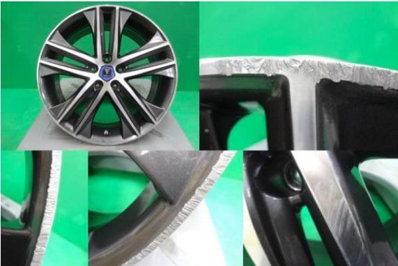 クラウン プリウスα 中古アルミ夏タイヤSET レグノ GR-X2 225/45R18 2023年製 モデリスタ ウイングダンサーV 7.5J 訳アリ特価 下妻_画像3