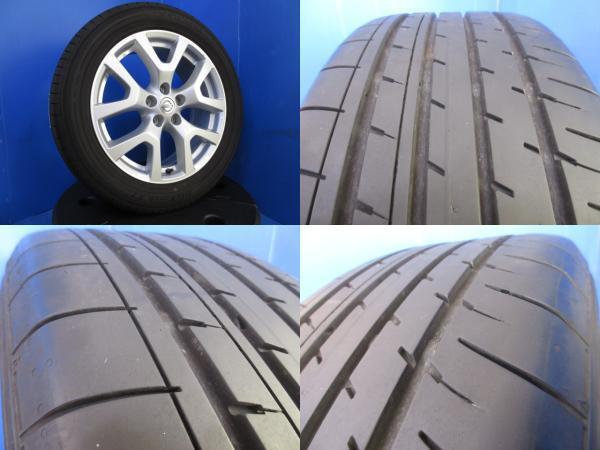 T31 エクストレイル純正 アルミホイール 18インチ 5穴 PCD 114.3 国産 サマー 夏タイヤ ヨコハマ ブルーアース 225/55R18 98V 2022年製_画像5