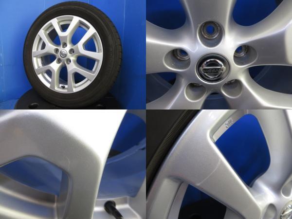 T31 エクストレイル純正 アルミホイール 18インチ 5穴 PCD 114.3 国産 サマー 夏タイヤ ヨコハマ ブルーアース 225/55R18 98V 2022年製_画像6