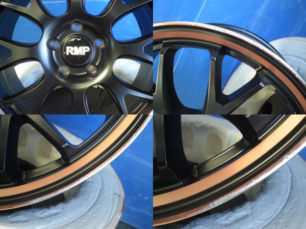 225/45-18 ピレリ P7 EVO MID RMP 820F 18インチ 8J +42 5H114.3 新品 サマータイヤ 中古 アルミ ホイール 4本 夏タイヤ 夏用 伊_画像8