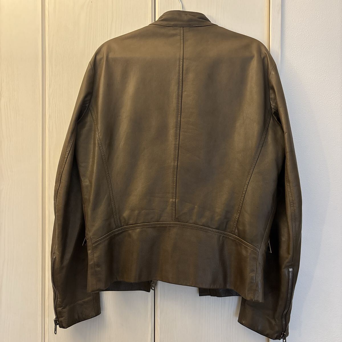 希少 マルタンマルジェラ 10ss 八の字ライダース レザージャケット カクタス 44 美品 martin marjiela ライダース VINTAGE 5zip