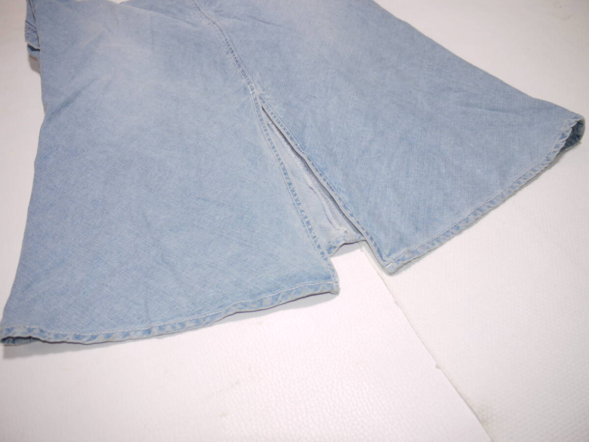 ★ウエスト96cm(3XL)★大きいサイズブルーデニムロングスカート★ゆうパケット発送★m2509006_画像6