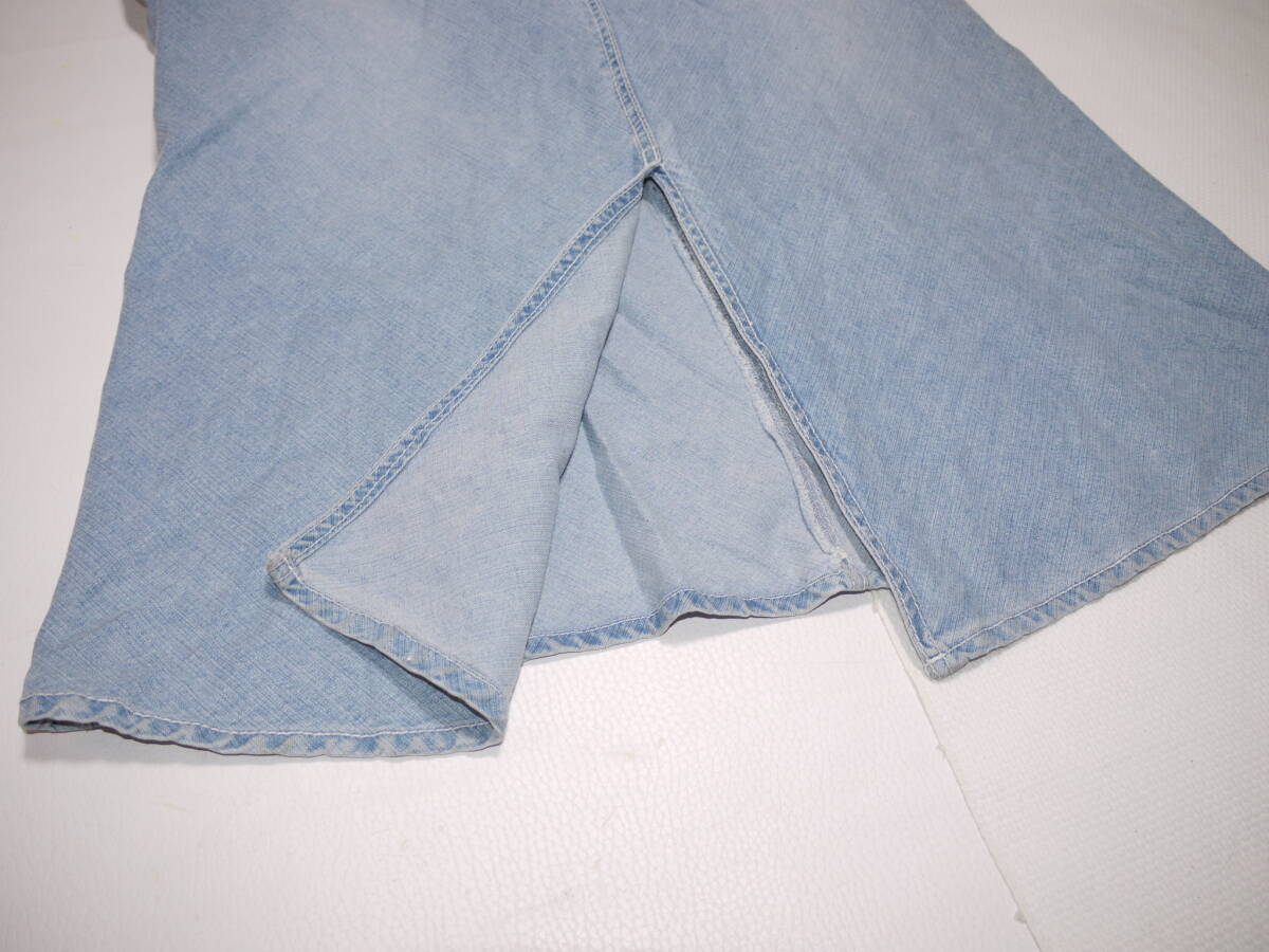 ★ウエスト96cm(3XL)★大きいサイズブルーデニムロングスカート★ゆうパケット発送★m2509006_画像7