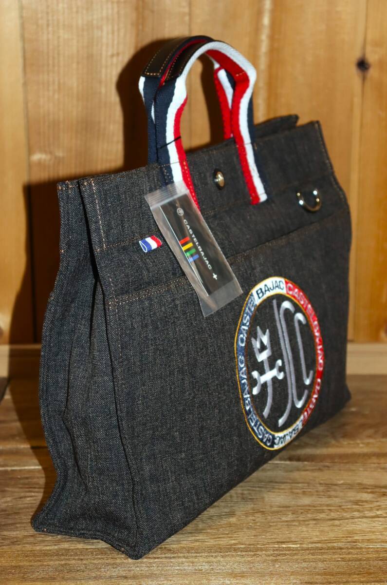 送料無料 即決【未使用】 CASTELBAJAC ★ Litz デニム調 トートバッグ A4 ★ カステルバジャック リッツ 税込定価1万9800円 021711 _画像9