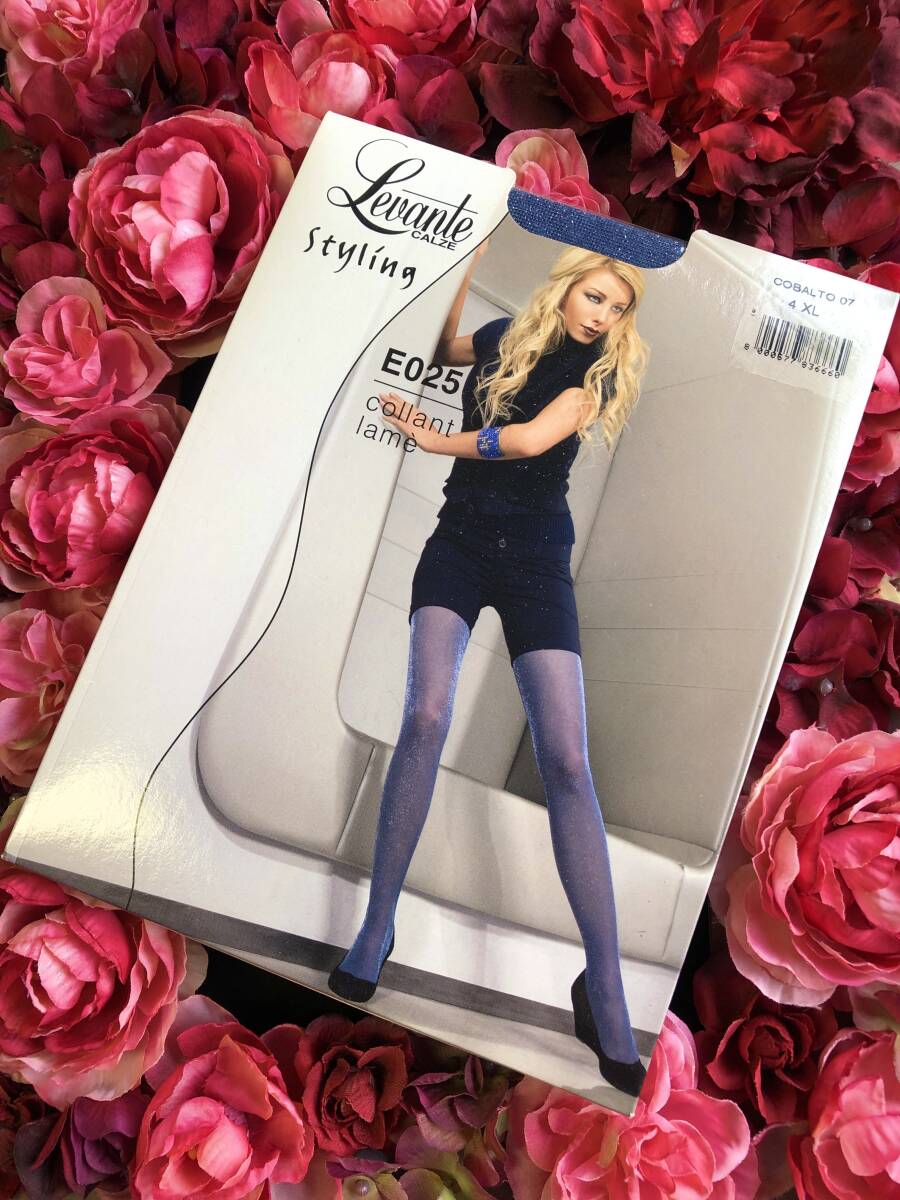新品?未開封　LEVANTE　CALZE　 タイツ?パンティストッキング　大きいサイズ４XL　ラメ　送料230円　イタリア制