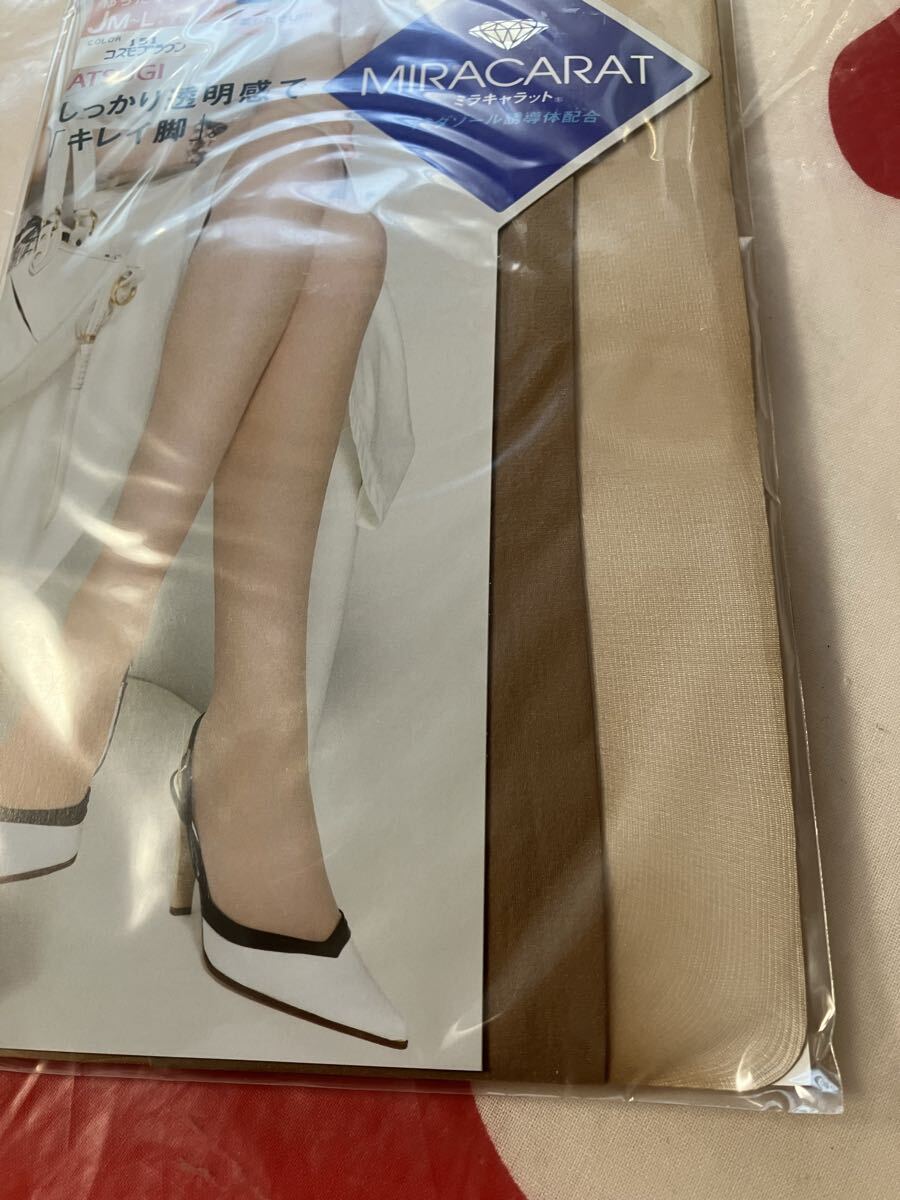 atsugi miracarat panty stocking 透明感 キレイ 脚 JM-L コスモブラウン アツギ パンスト パンティストッキング ゆったりミラキャラット_画像5